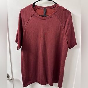 Lululemon Metal Vent Tech Short-Sleeve Shirt 2.0 Smoky Red/ Red Dust